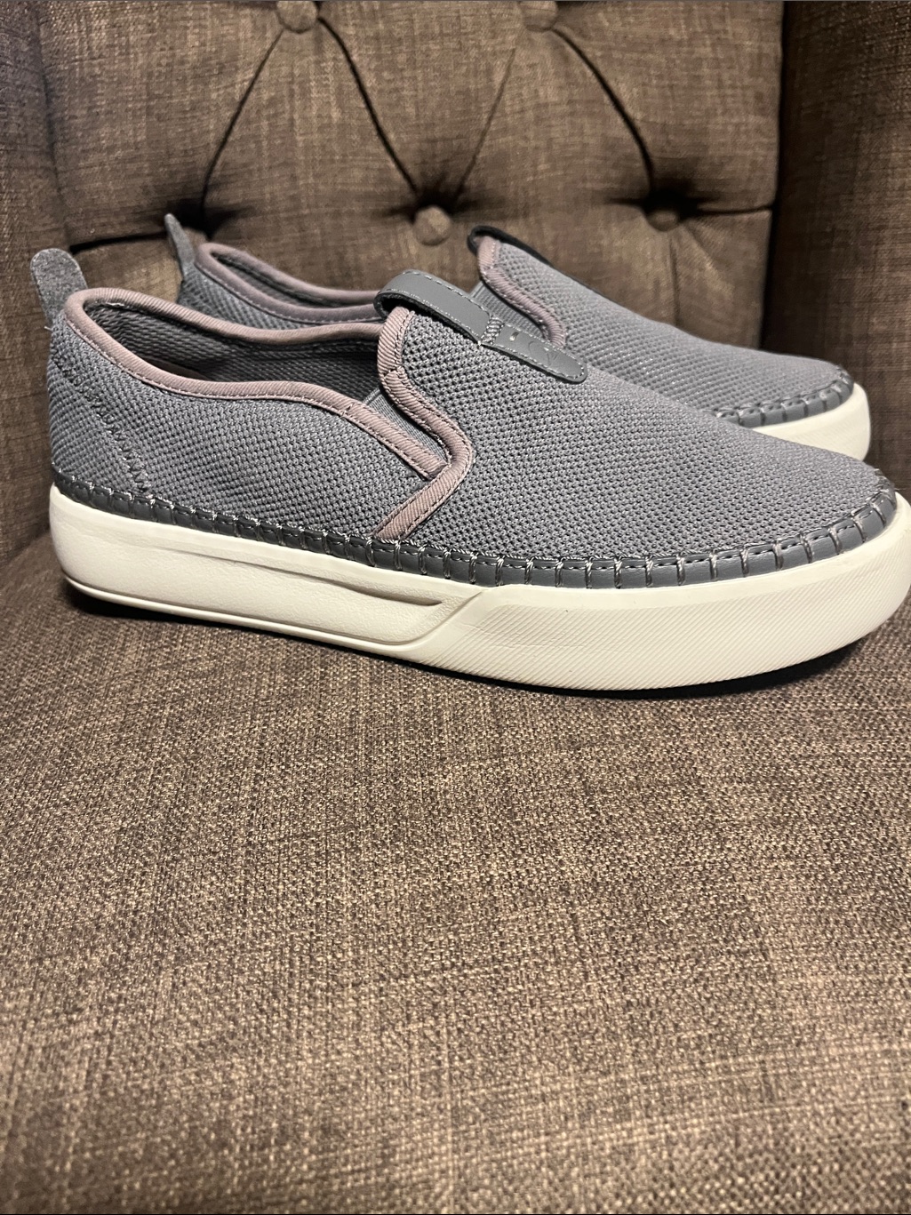 Sperry Plushstep Gray Slip-On Sneakers Women's Size 7